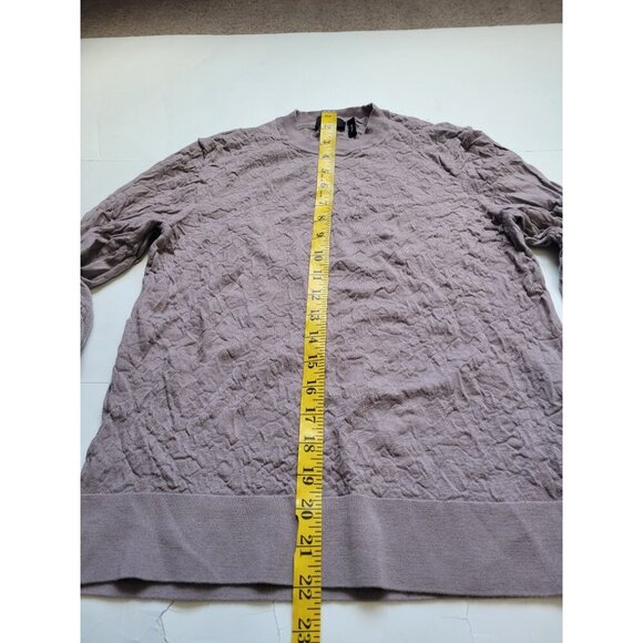 Theory Purple Long Sleeve Sweater Size S Office Wear Business Casual Office Core - Picture 8 of 9